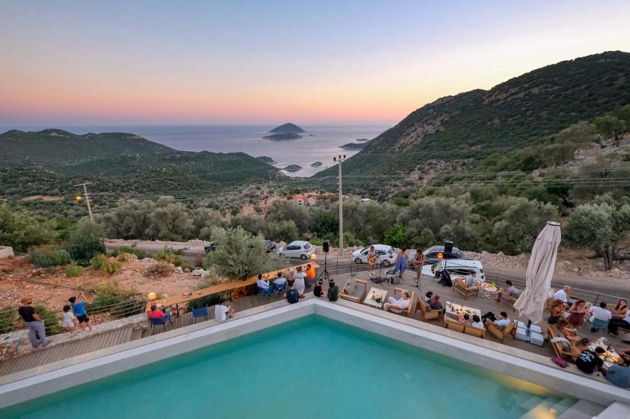 14 Premium Villas With Openair Restaurant&Tennis Court In Nature - Notos Club Kaş Exteriör bild